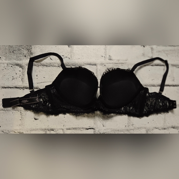 Victoria’s Secret Black Lace Longline Bra 36C Underwire - Picture 11 of 14